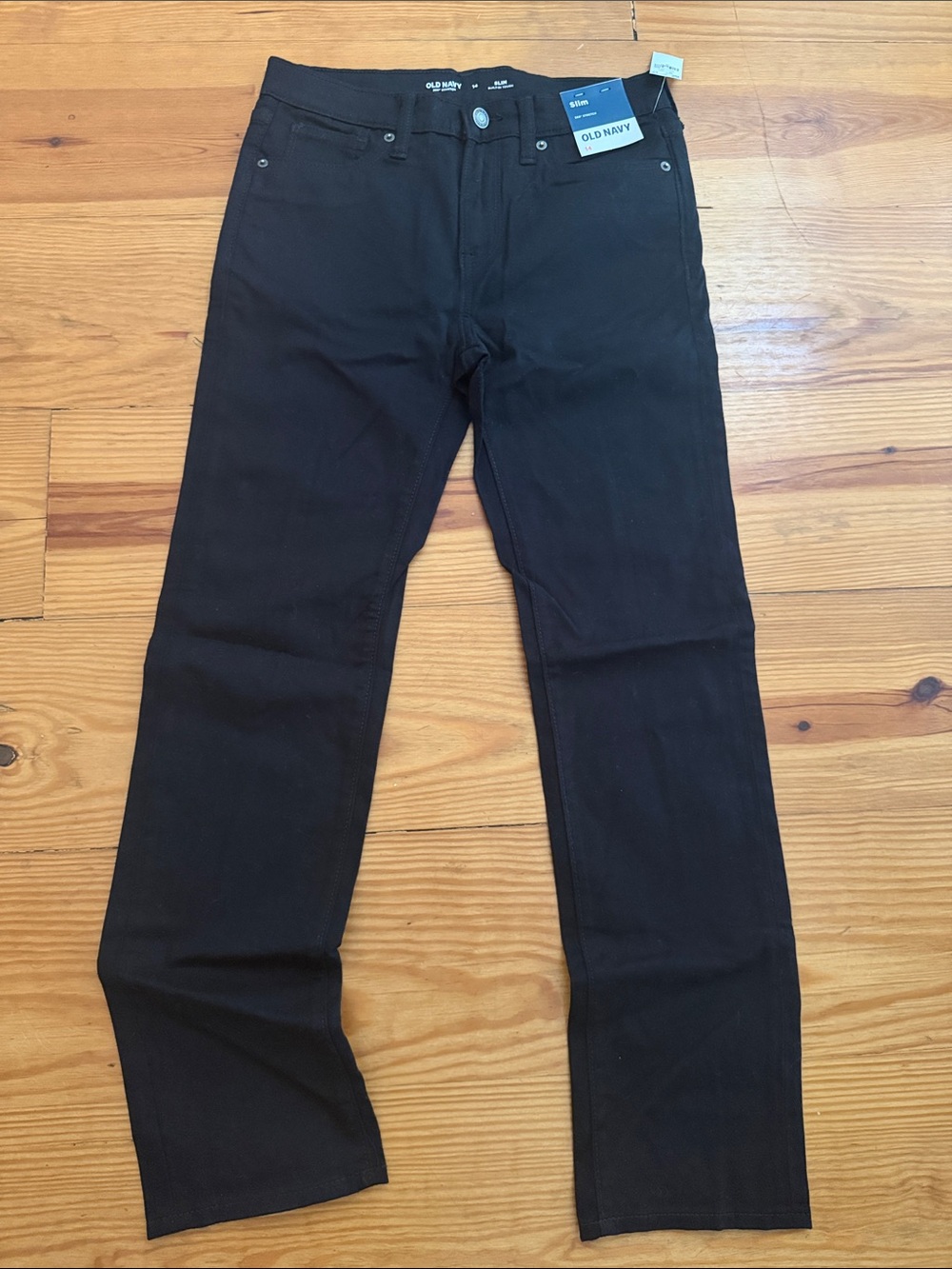 Old Navy Black Kids Slim Straight Jeans